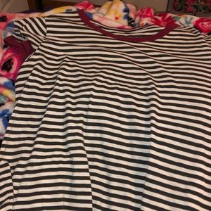 Striped ringer tee